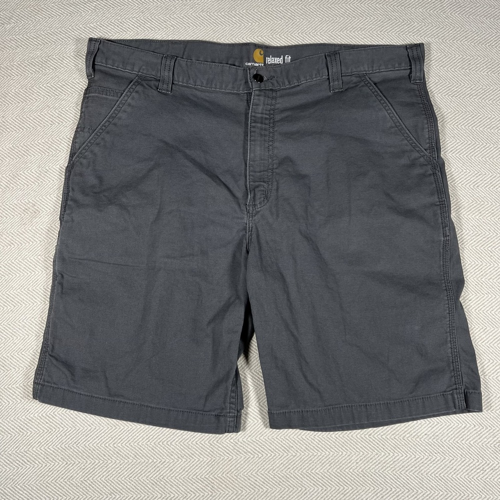 Carhartt Shorts Mens 40 Relaxed Fit Canvas Utility Work Carpenter Rugged Flex